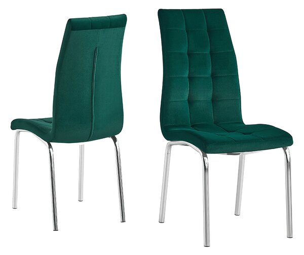 Scaun de sufragerie Harison NEW (smaragd + Crom). 1028878