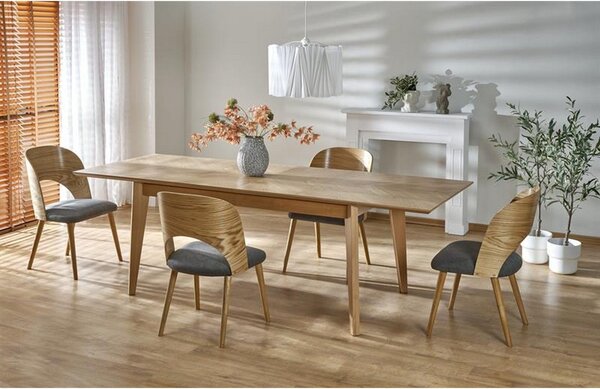 Masa extensibila EDMONDO, stejar, PAL laminat/furnir, 160/240x90x75 cm