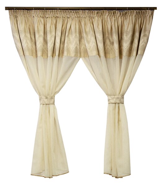 Perdea Velaria in rustic ivoire, 320x145 cm