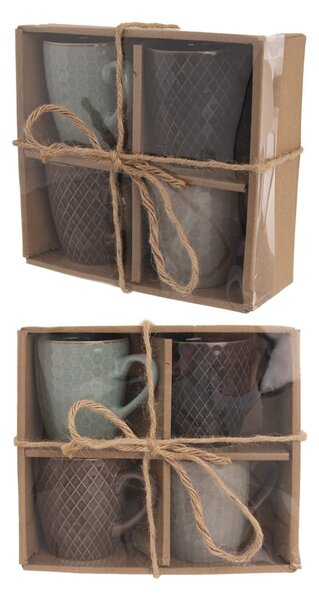 Căni 4 buc. din ceramică 270 ml Shiney – Orion