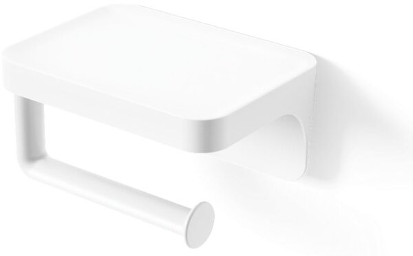 Suport pentru hârtie igienică alb autoadeziv din plastic reciclat Flex Adhesive – Umbra