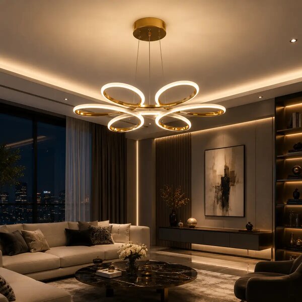 Lustra cu led,3 color lumina homs ro,lx,40026