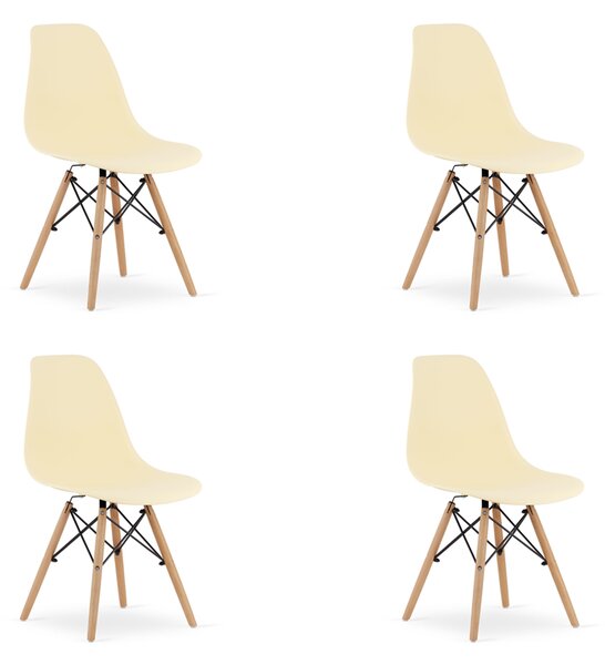 Set 4 Scaune Bucatarie/Dining Velo Bej