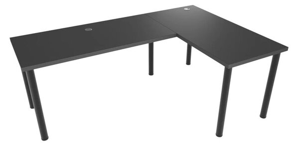 Masă PC de colț gaming Gamer N (Negru) (D). 1054972