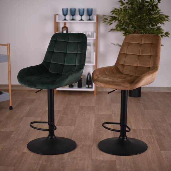 Z0ND0 Scaun tip bar Chelsey (maro + negru). 1034245
