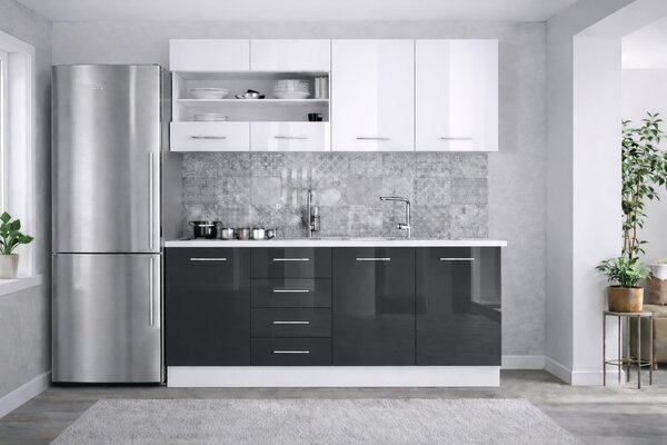 Bucatarie din Mdf Lucios Antonia 1.8 m