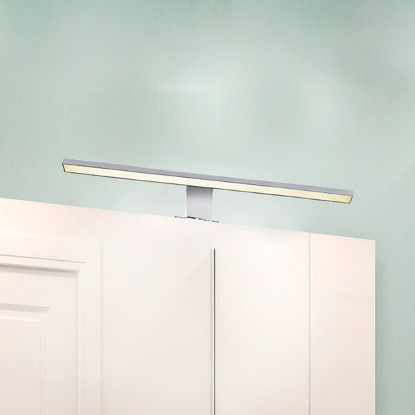 B.K. Licht Lampă LED pentru oglindă Mira, lățime 60 cm, crom, metal, 4.000 K, Crom, Baie