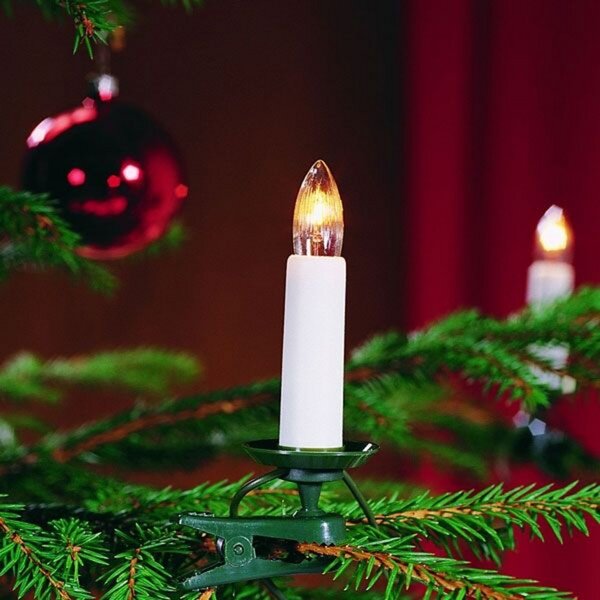 Konstsmide Christmas Ghirlandă arbori 25 lumini 13,6 m mufă divizibilă, Verde, Plastic