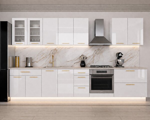 Bucatarie din MDF LUCIOS Lucia 3.4m
