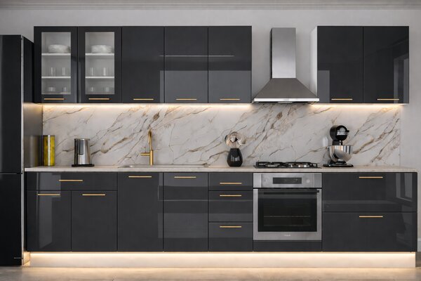 Bucatarie din MDF LUCIOS Lucia 3.4m