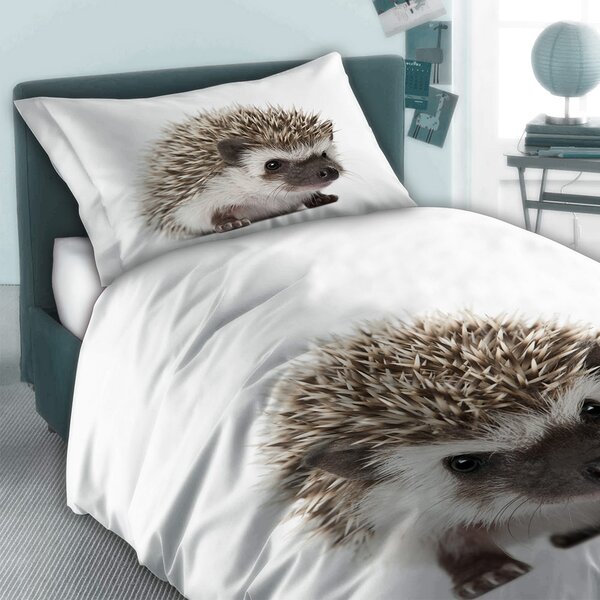 Lenjerie de pat Hedgehog pentru copii alb 140x200 cm