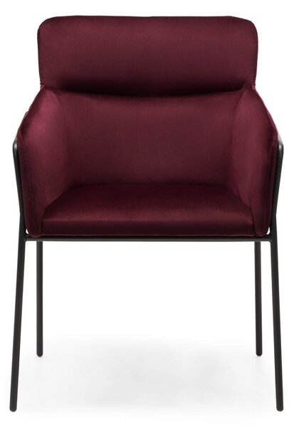 Fotoliu design bordo HELSINKI VELVET Magic Velvet 2229