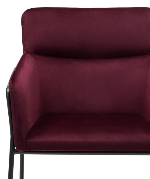 Fotoliu design bordo HELSINKI VELVET Magic Velvet 2229