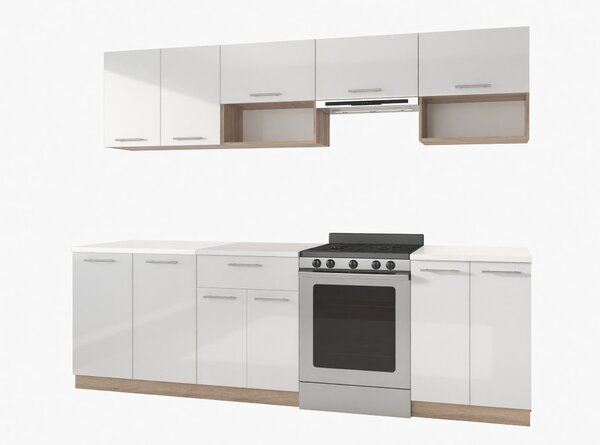 Set de bucătărie Houston 858, 260x60cm, 135 kg