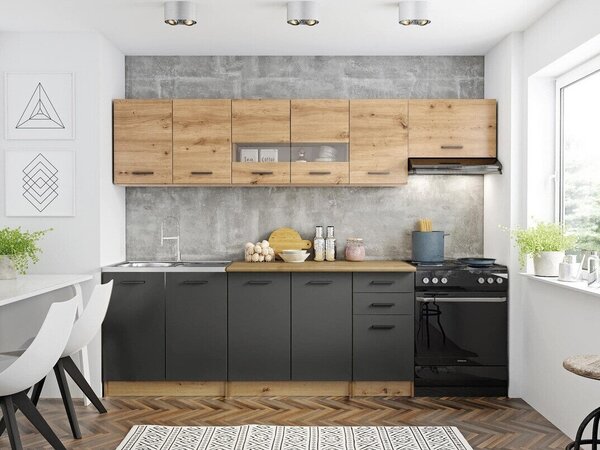 Set de bucătărie Houston 1182, 260x60cm, 141.2 kg