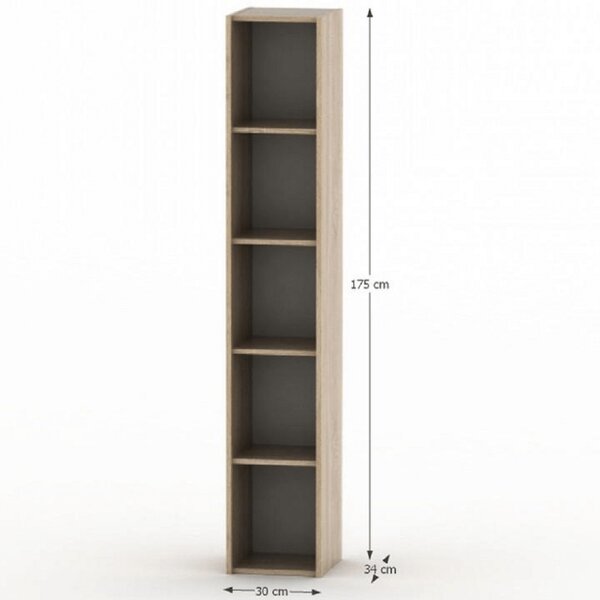 Raft Asista AS 009 stejar sonoma. 788551