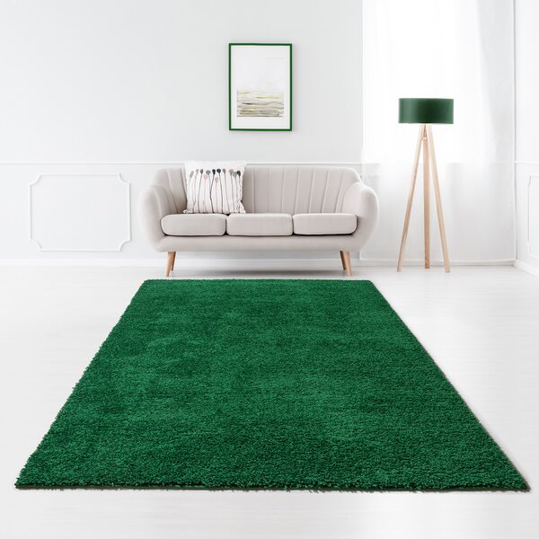 Covor pufos uni, Viva 1039-1-36600, Verde, design Shaggy