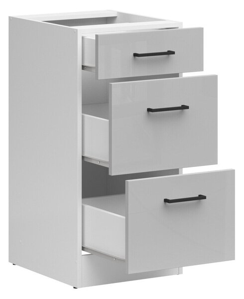 Dulap modular cu sertare Line Grey 102, 83x40x47cm, 18.8 kg