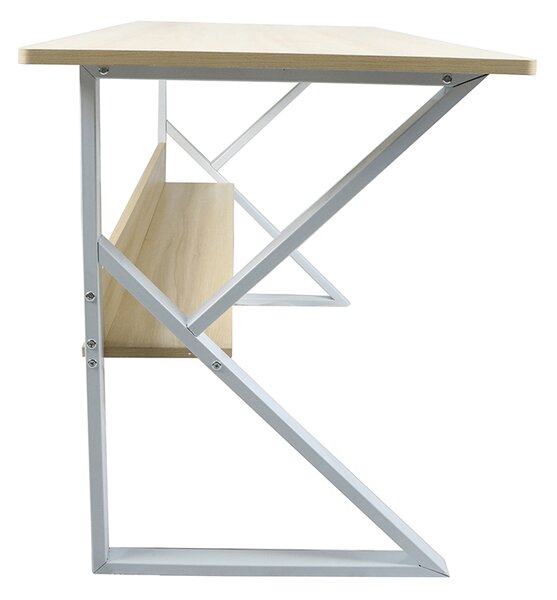 Masă de scris Torcor 100 (stejar natural + alb). 1020884