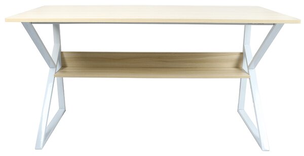 Masă de scris Torcor 100 (stejar natural + alb). 1020884
