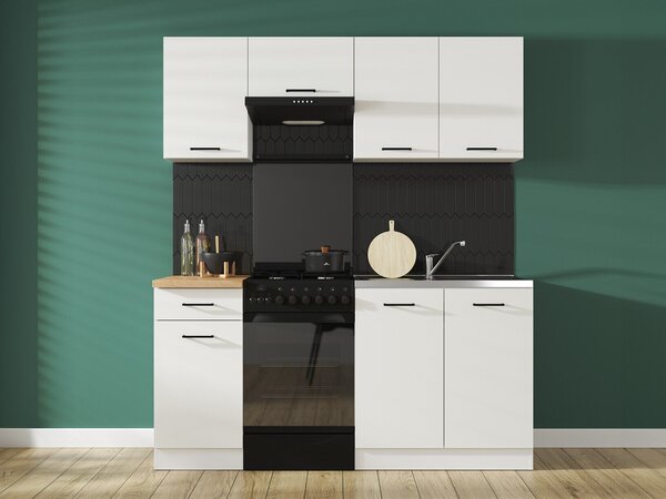 Set de bucătărie modular Line White 116, 170x47cm, 69.65 kg