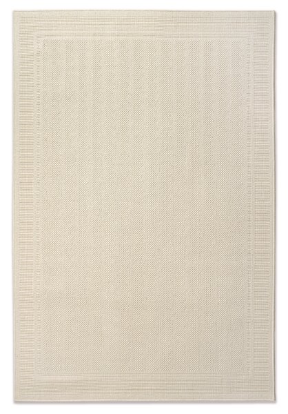 Covor din lana tip rogojina, colectia Lana 7646-1-68200, Crem, design Uni