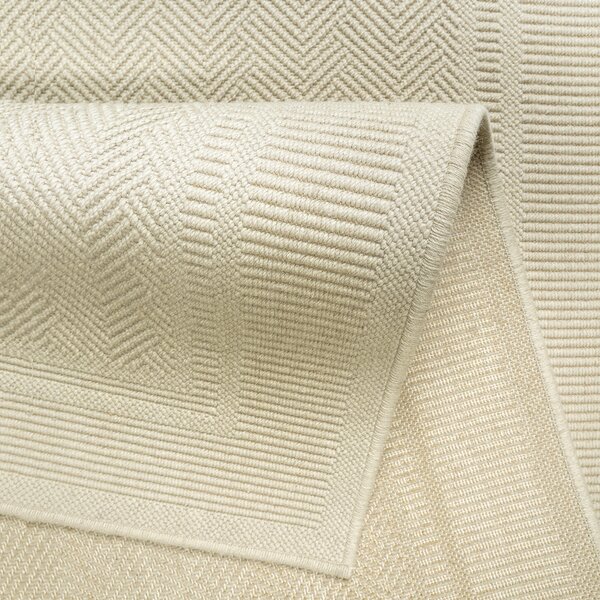 Covor din lana tip rogojina, colectia Lana 7646-1-68200, Crem, design Uni
