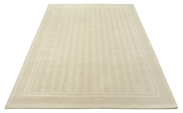 Covor din lana tip rogojina, colectia Lana 7646-1-68200, Crem, design Uni