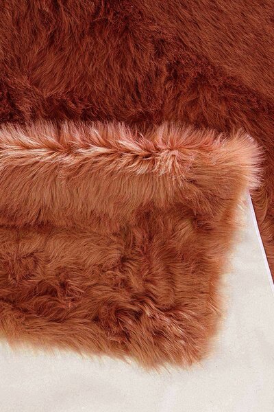 Traversa Home affaire Valeria blana artificiala, cupru, 90/160 cm
