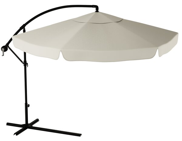 Umbrela de soare pliabila de gradina bej, LEVI 300 cm + husa gratuit