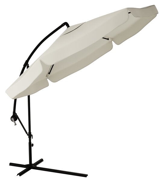 Umbrela de soare pliabila de gradina bej, LEVI 300 cm + husa gratuit