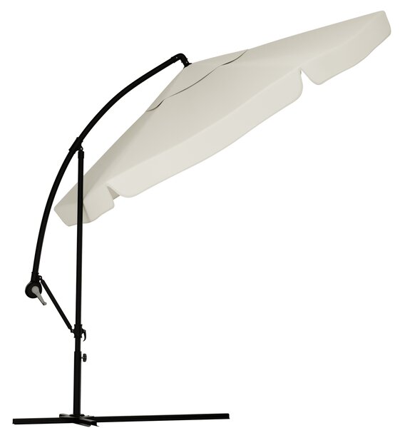 Umbrela de soare pliabila de gradina bej, LEVI 300 cm + husa gratuit