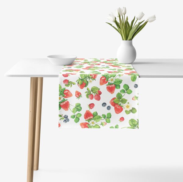 Goldea napron de masă decorativ valencia - fructe de pădure 50x120 cm
