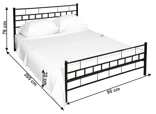 Pat de o persoană 90 cm Timlu (cu somieră). 1017209