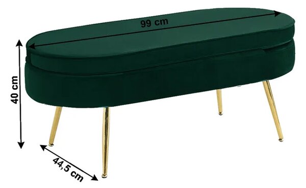 Taburete Nico (smaragd + auriu). 1065176