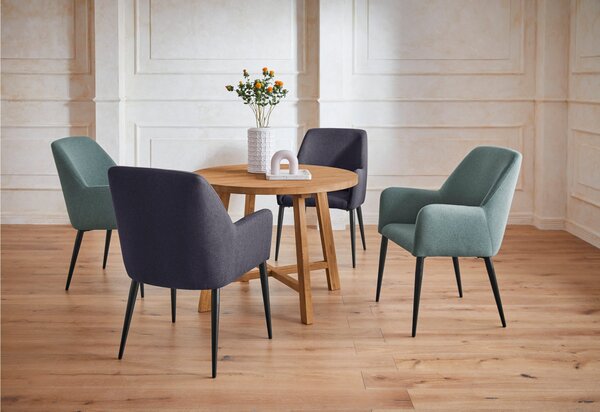 Scaun stofa Lorient verde 62,5/67/92 cm
