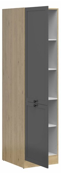 Dulap modular cu uși Classic Grey Oak 114, 195x50x58cm, 46.4 kg