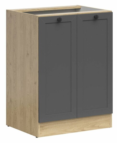 Dulap modular cu uși Classic Grey Oak 105, 82x60x47cm, 19 kg