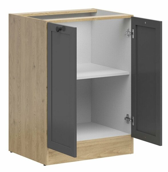 Dulap modular cu uși Classic Grey Oak 105, 82x60x47cm, 19 kg