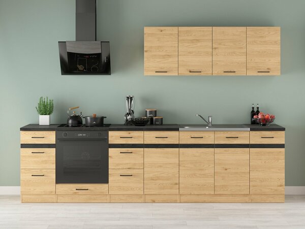 Set de bucătărie modular Berna 122, 300x47cm