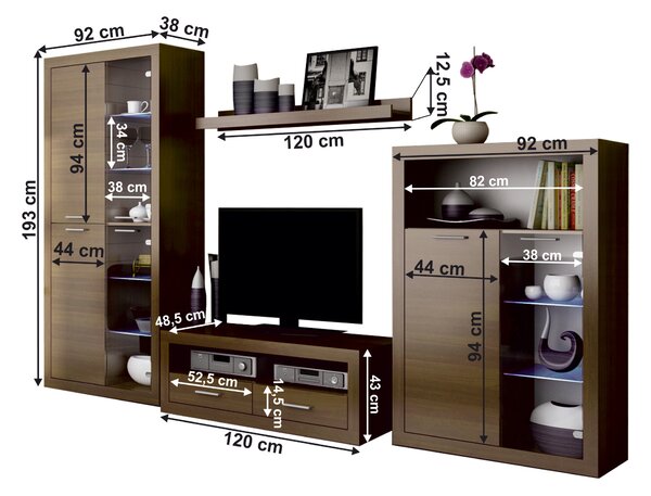 Mobilier living Toby (orech warmia). 1065236