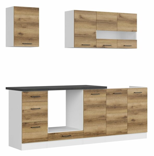 Set de bucătărie modular Dela 114, 220x47cm