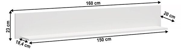 Raft 160 cm Otis (alb). 1065242