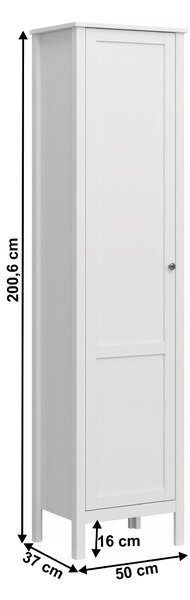 Dulap cu rafturi Otis 1d (alb). 1065246
