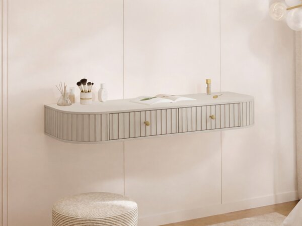 Măsuță de machiaj Comfivo Urbum, Bej, MDF, PAL laminat, 18x123x36cm, 17 kg