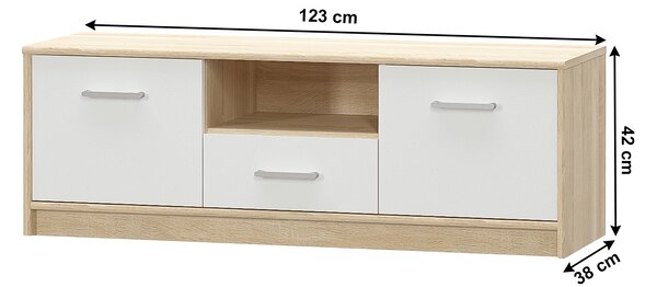 Masă TV/Dulap Thornham 2D1S (alb). 1006301