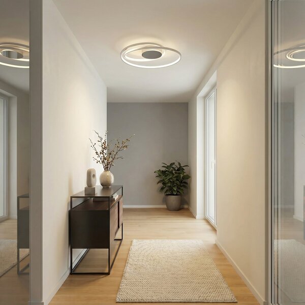 Lucande Maire plafonieră LED, reglabil, Metalic, Camera de zi / sufragerie, Aluminiu, Modern