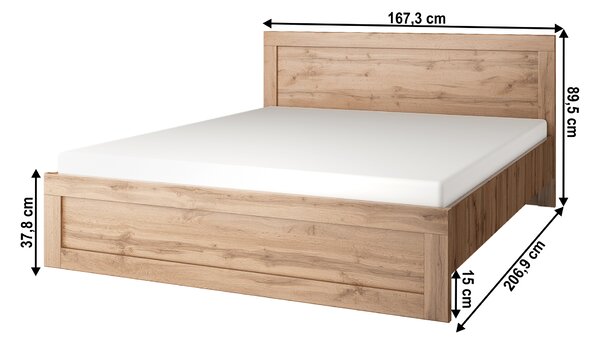 Z0ND0 Pat matrimonial 160 cm Mateo 160 (stejar wotan). 1065318