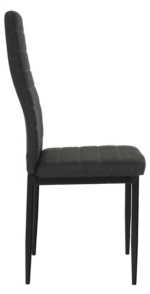 Scaun de sufragerie Collort nova (gri închis + negru). 744536