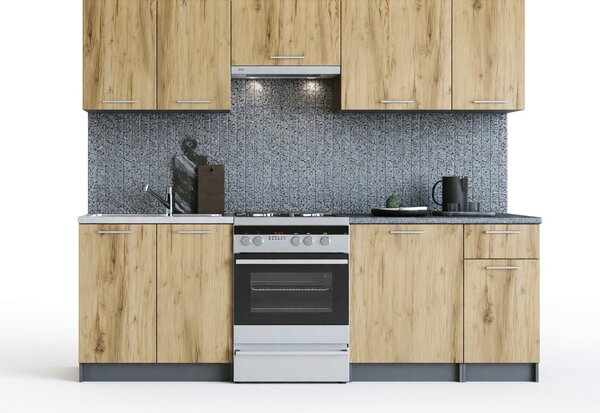 Set de bucătărie Houston 856, 240x60cm, 126 kg